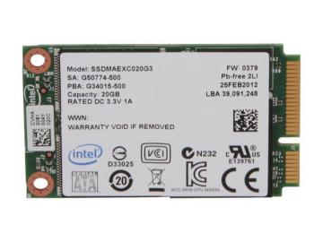 Ổ cứng SSD 20GB Intel SSD 313 Series mSATA 3Gb/s, 25nm, SLC