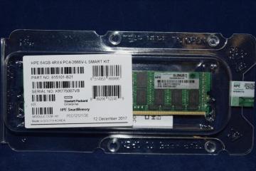 HPE 64GB (1x64GB) Quad Rank x4 DDR4-2666 CAS-19-19-19 Load Reduced Smart Memory Kit