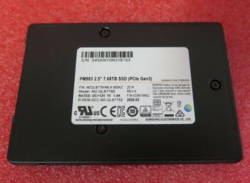 MZQLB7T6HMLA-00007 Ổ cứng SSD 7.68TB Samsung PM983 2.5 NVMe PCIe3.0 x4